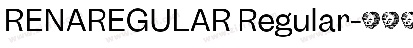 RENAREGULAR Regular字体转换